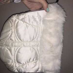 Coach bag with fur